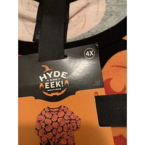 HYDE And EEK Women's 2 Piece Pajama Pant Set Halloween Pumpkins Size 4X - Picture 15 of 16